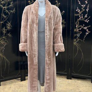 1989 Furs By Robert Vintage Luxurious Full Length Genuine Sheared Beaver Coat
